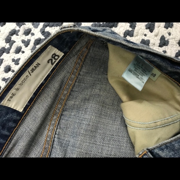 Rag and Bone high rise straight leg jeans - Picture 3 of 5